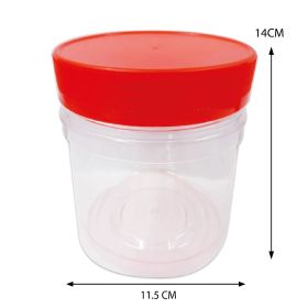 Plastic jar C/W Red Screw Cap No. 106